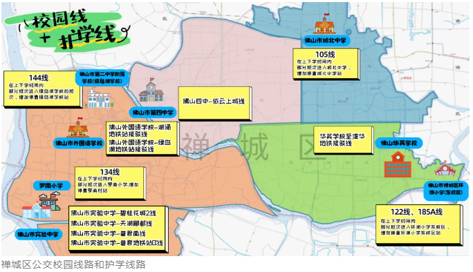 开学了!禅城新一批“校园公交”来了! 开学了!禅城新一批“校园公交”来了!